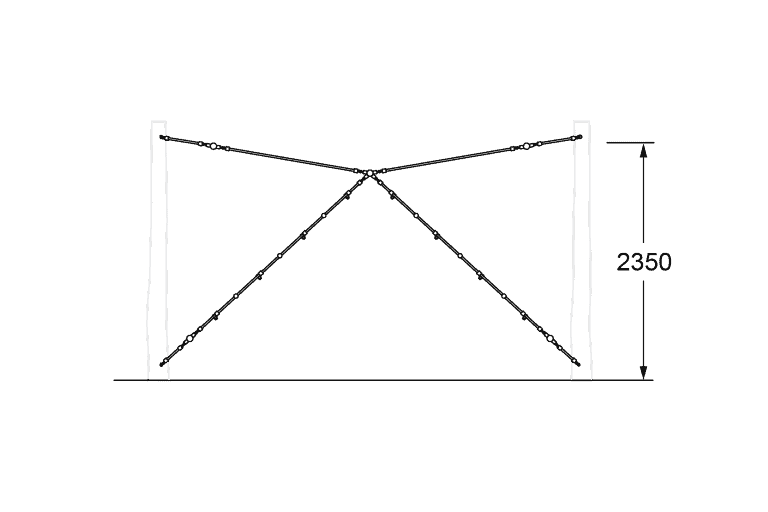 Portable soccer goal with black frame and crossbar for outdoor sports training and games, easy to assemble and durable. Perfect for school, community or recreational use.