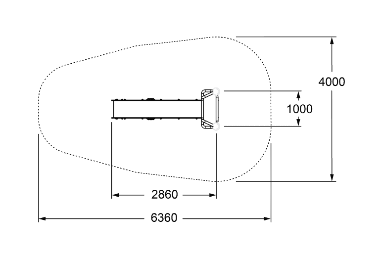 Powerboat watercraft hull design technical drawing with dimensions for marine engineering and boat construction | DG Play marine solutions, boat design, and watercraft engineering.