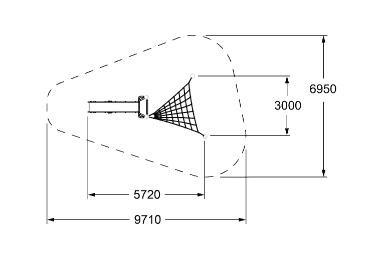Solar energy concentration diagram showing focal points and reflective surfaces for efficient solar panels, ideal for renewable energy solutions and sustainable power generation.