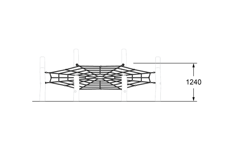 Climbing net playground equipment for kids, durable safety play structures, outdoor recreational equipment for children’s sports and fitness activities.