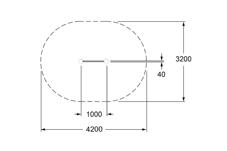 2. Alt text: Technical drawing of a circular mechanical component with precise measurements and specifications for industrial or engineering applications.