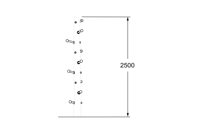 Aluminum volleyball post with adjustable height and sturdy base, ideal for gymnasium courts and outdoor sports facilities. Durable and reliable sports equipment for volleyball games.