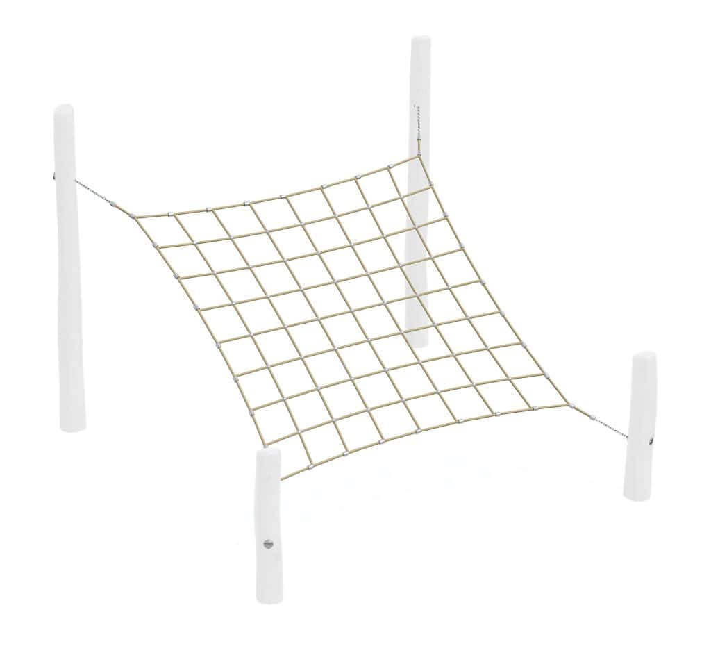 Heavy-duty playground cargo net for climbing and play, made from durable materials for children's outdoor activities, suitable for parks and schools.