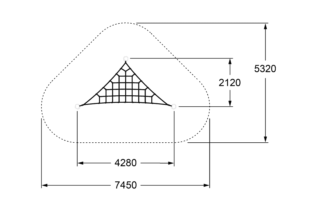 Aerial view of DG Play outdoor entertainment area showcasing modern playground design with safety features and vibrant landscaping. Perfect for family fun and outdoor activities.