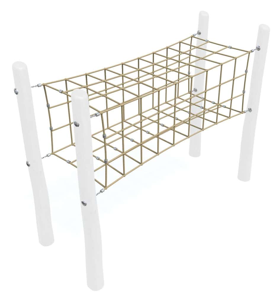 Stainless steel wire mesh playground equipment for outdoor children’s play area, durable and safe for kids, ideal for recreational spaces and parks.