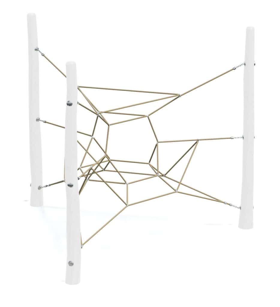 Colorful outdoor playground climbing frame, ideal for children's recreational activities, durable metal design for safe play, part of DG Play play equipment collection.