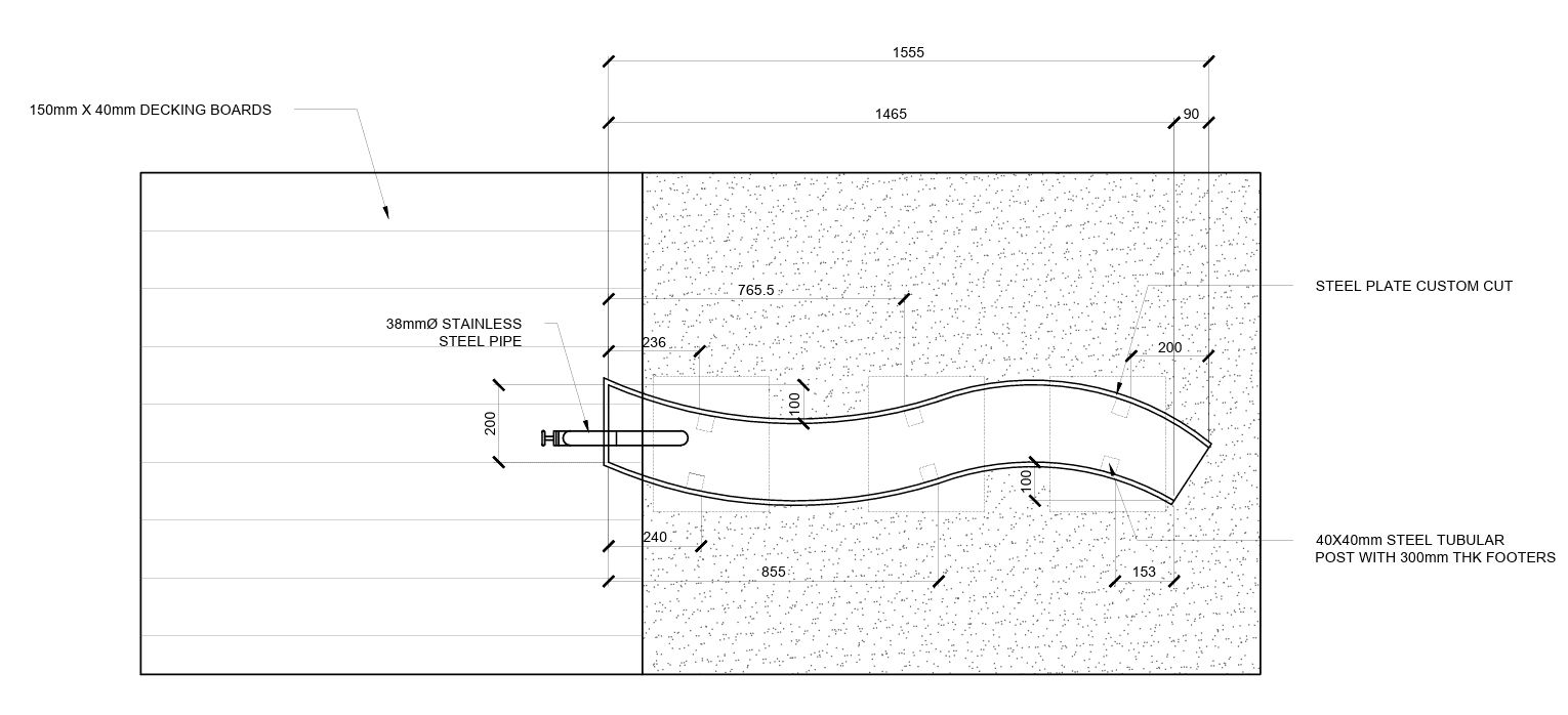 High-quality playground slide design with steel and timber materials for commercial or recreational use. Durable construction ensures safety and fun for children.