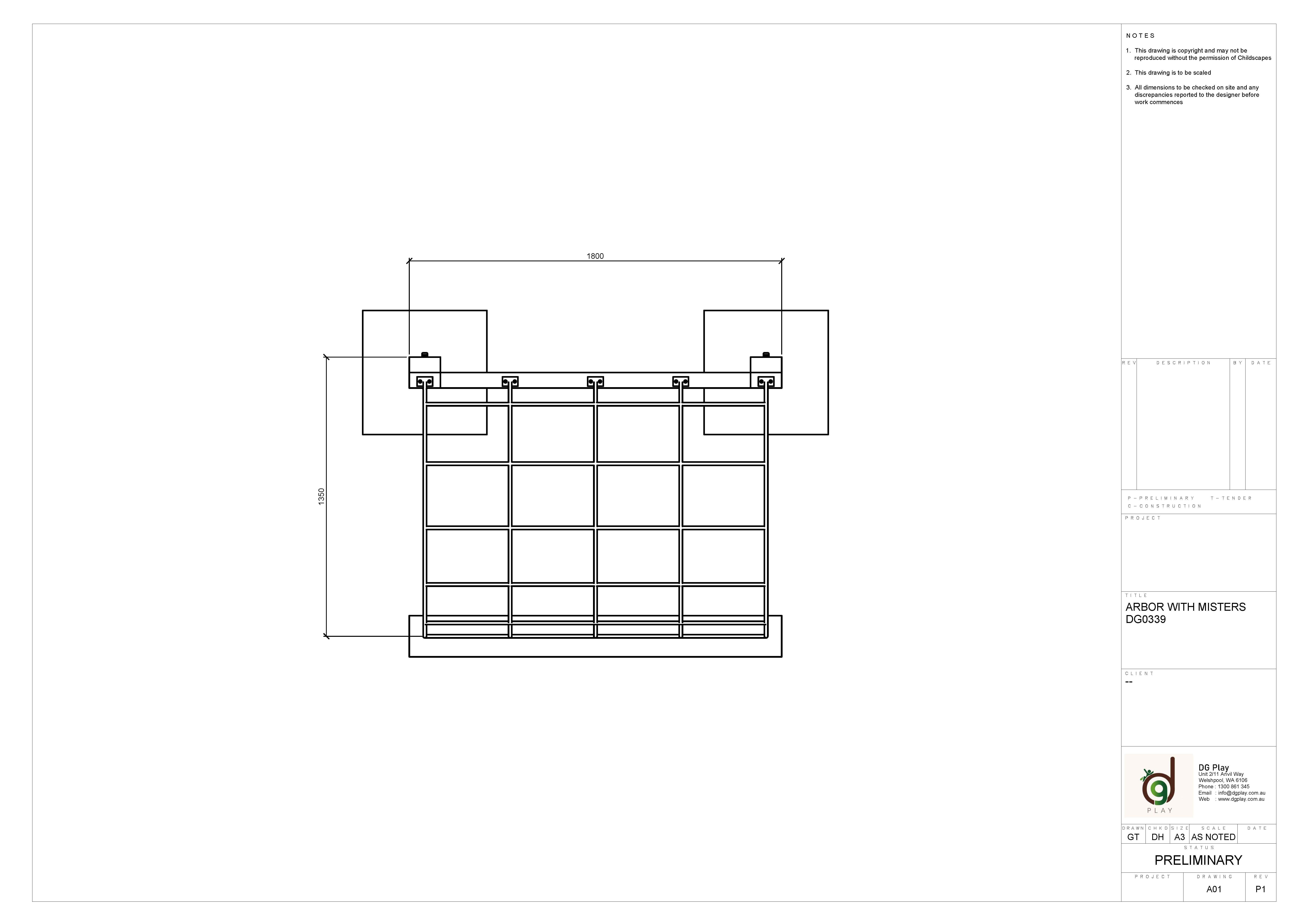 Arbor with misters for outdoor shade and cooling, featuring integrated misting system to enhance comfort in hot weather. Ideal for gardens, patios, and outdoor entertainment areas.