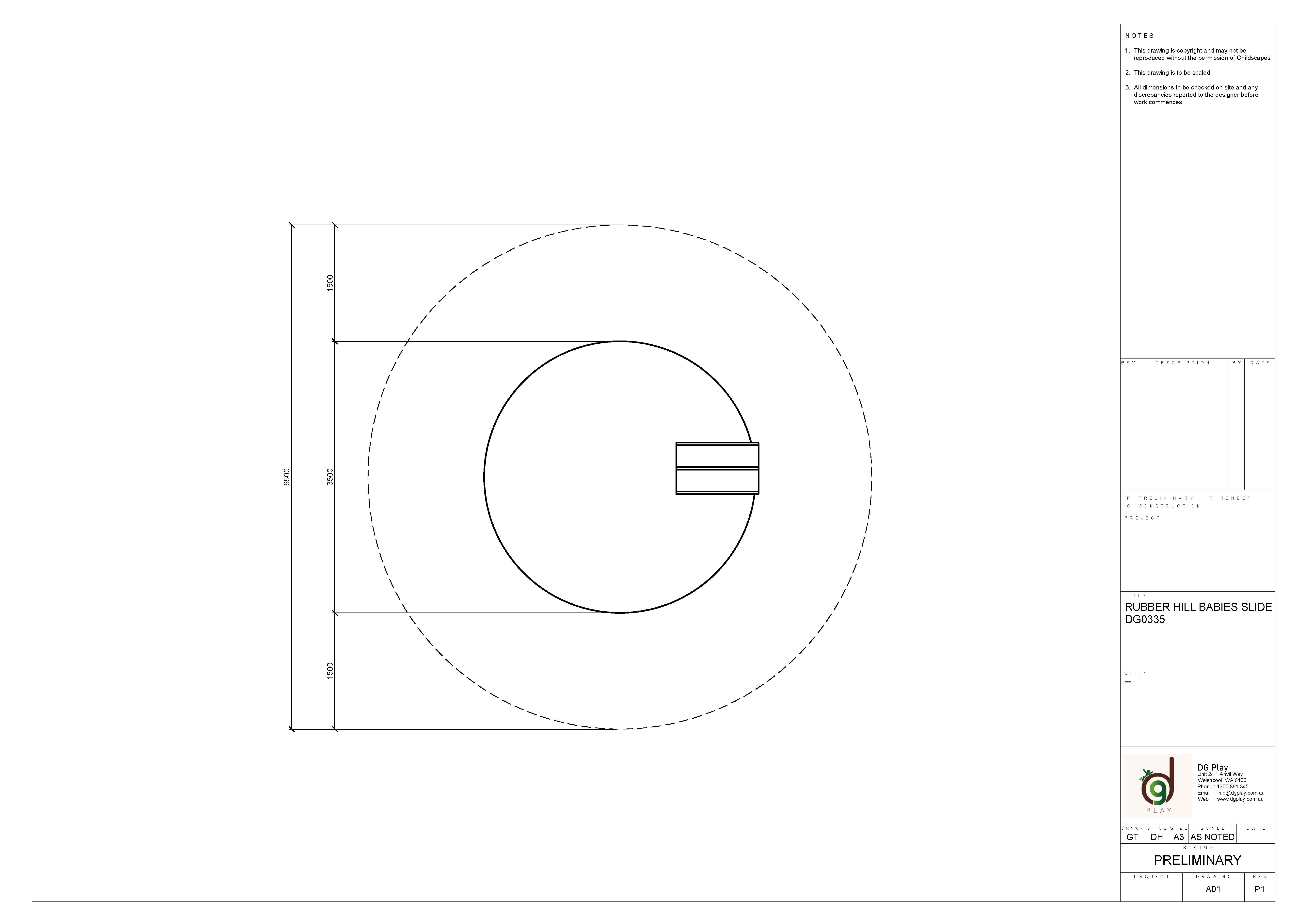 A colorful Rubber Hill Babies Slide designed for young children at DG Play. Perfect for playgrounds, offering safe and fun sliding experiences for toddlers.