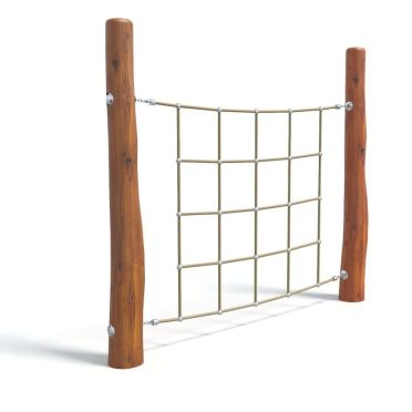 Brightwood wooden playground climbing net structure for kids outdoor play equipment, durable and safe for children’s recreational activities. Perfect for backyard or park setting.