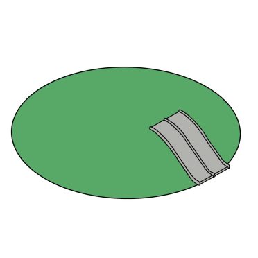 Small rubber hill with a slide for babies, ideal for safe outdoor play and sensory development. Perfect for playgrounds and early childhood activities.